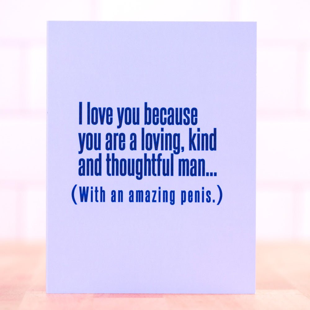 I love you because... Love Card. - M E R I W E T H E R