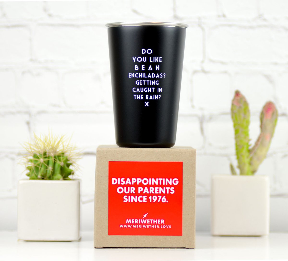 Do you like bean enchiladas?... Wrong Lyrics Pint Glass - M E R I W E T H E R