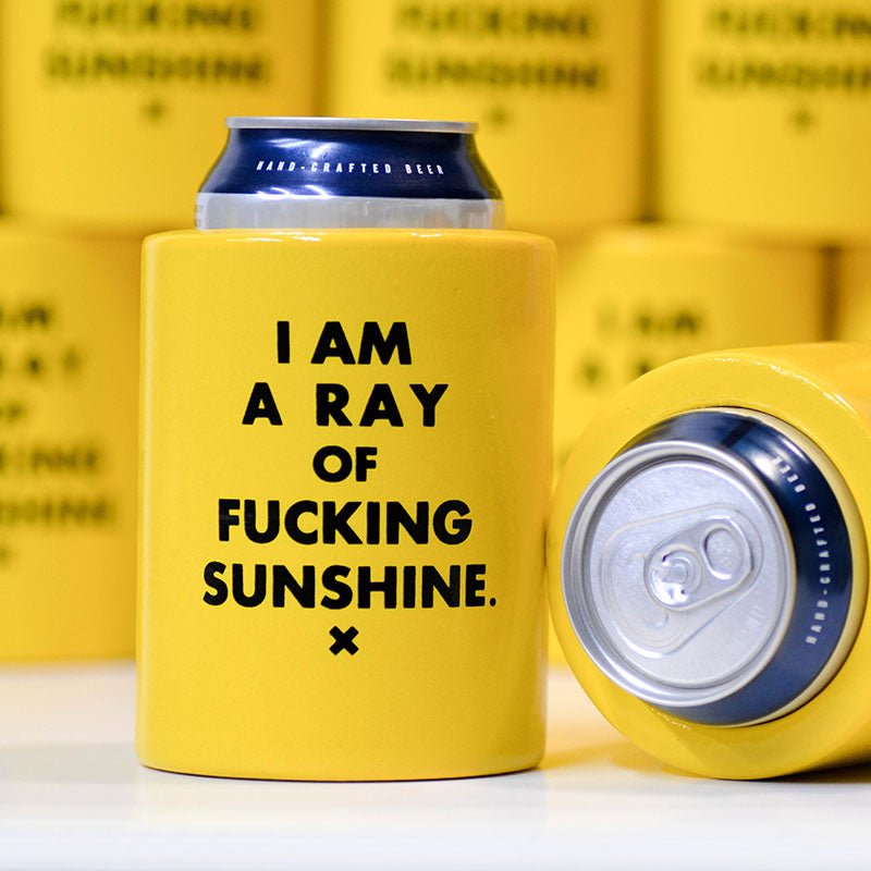 I Am a Ray of Sunshine... Vintage Beer Koozie - M E R I W E T H E R