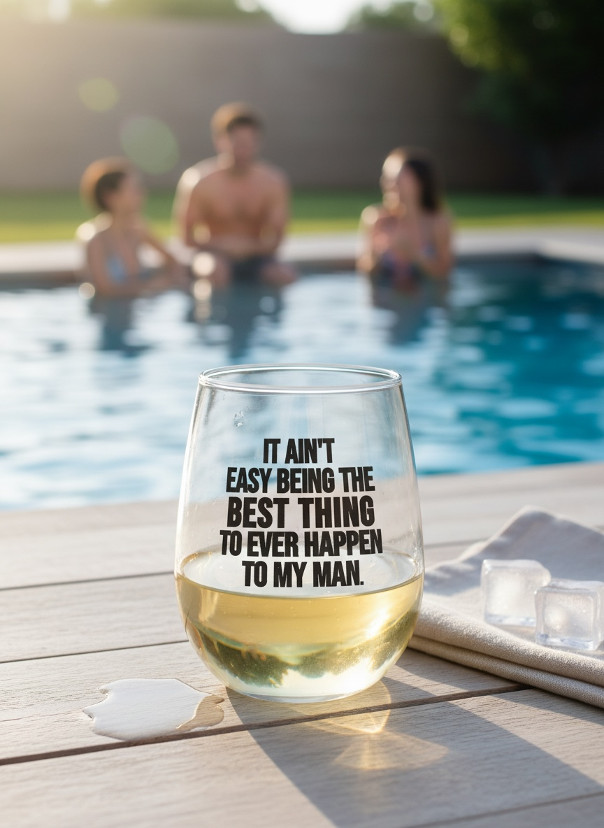 It ain't easy... Wine Glass Copy