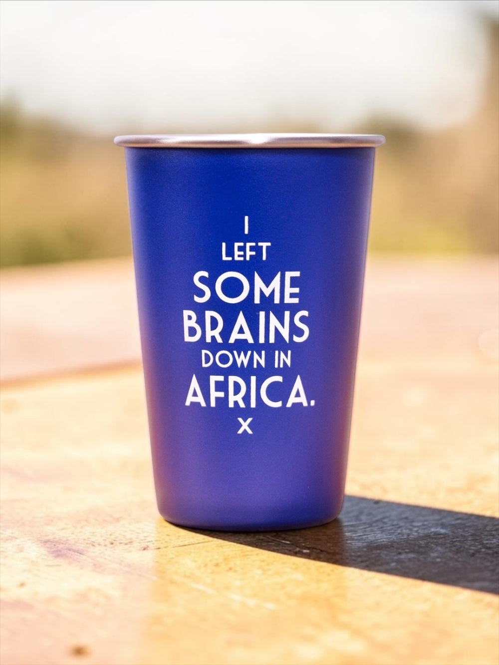 I left some brains down in Africa... Mistaken Lyrics Pint Glass Blue