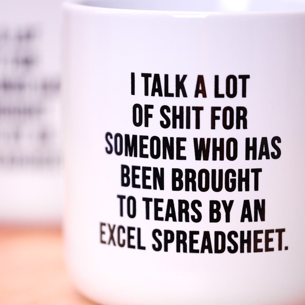 Brought to tears by Excel... Coffee mug - M E R I W E T H E R