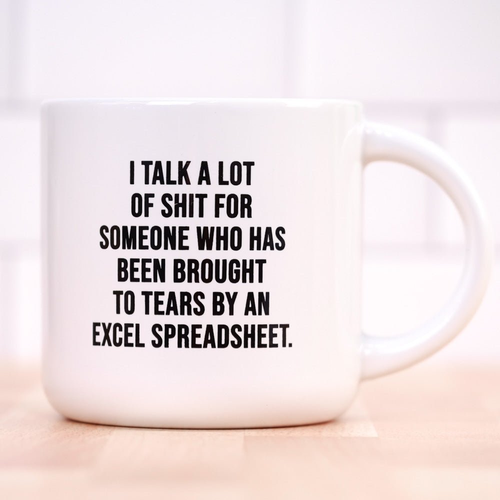 Brought to tears by Excel... Coffee mug - M E R I W E T H E R