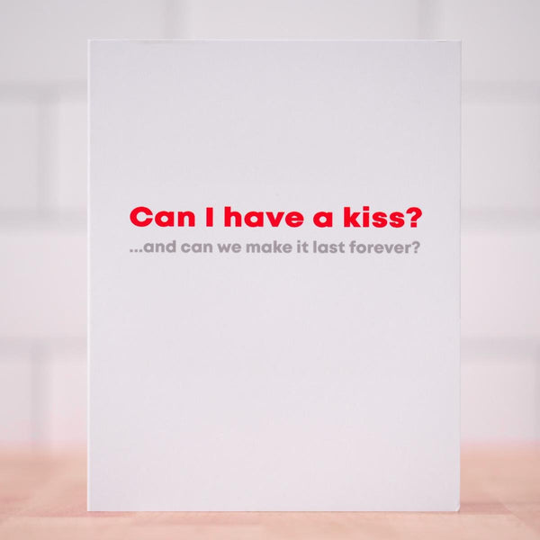 Can I Have A Kiss... Love Card - M E R I W E T H E R