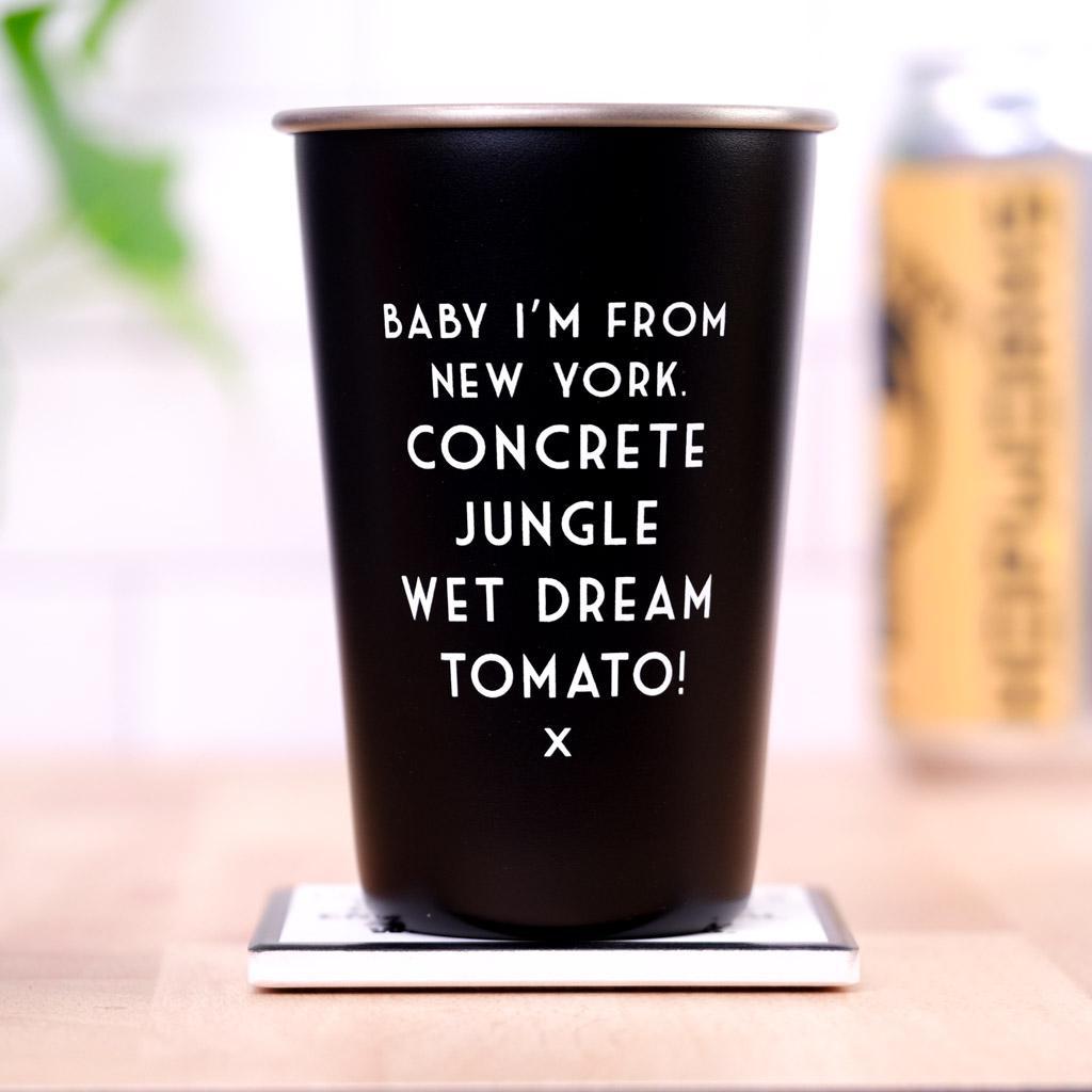 Concrete Jungle, Wet Dream Tomato... Misheard Lyrics Pint Glass - M E R I W E T H E R