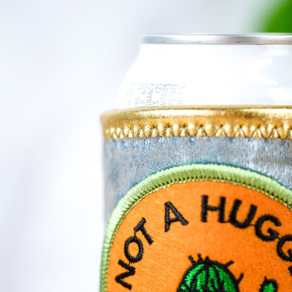 Not a huger... velvet koozie - M E R I W E T H E R