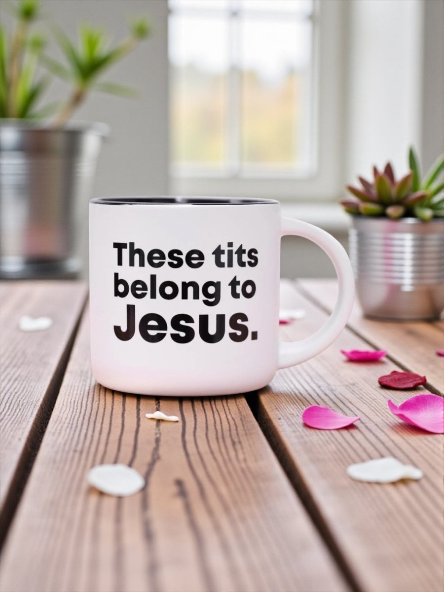 These tits belong to Jesus... Coffee Mug - M E R I W E T H E R