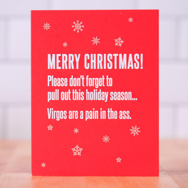 Virgos are a pain... Christmas Card Copy - M E R I W E T H E R