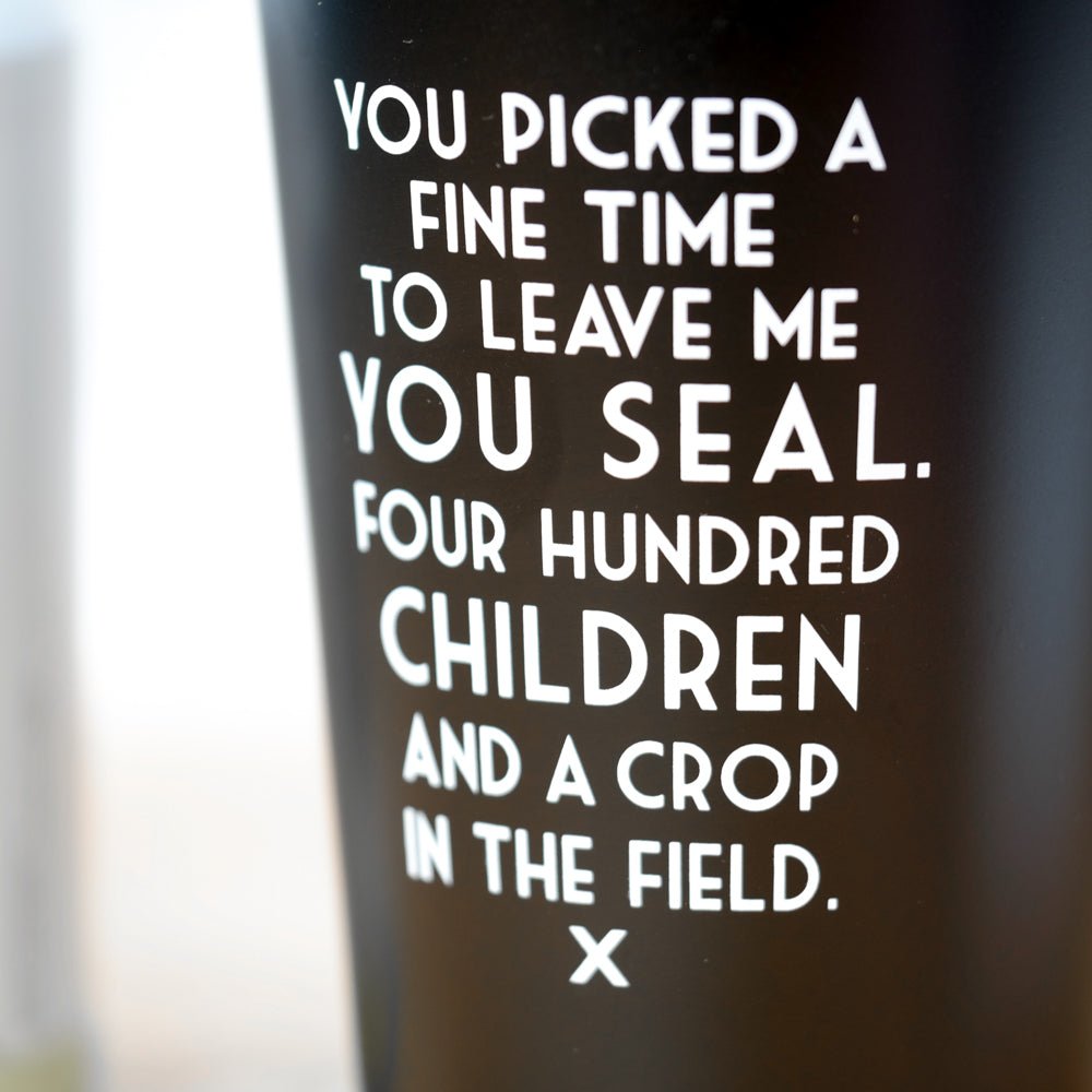 400 children and a crop in the field - Mistaken Lyrics Pint Glass - M E R I W E T H E R