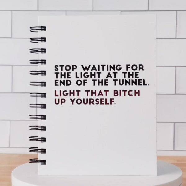 Light that bitch up... Letter Pressed Journal