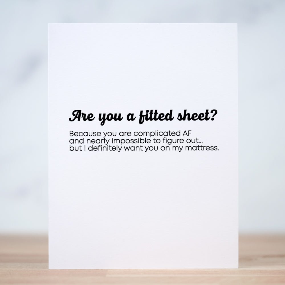 Are you a fitted sheet?... Love card - M E R I W E T H E R