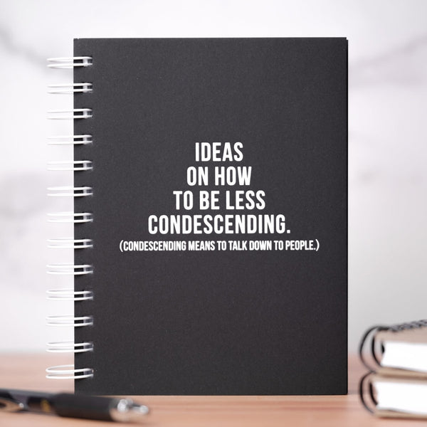 How to be less condescending... Letter Pressed Journal - M E R I W E T H E R