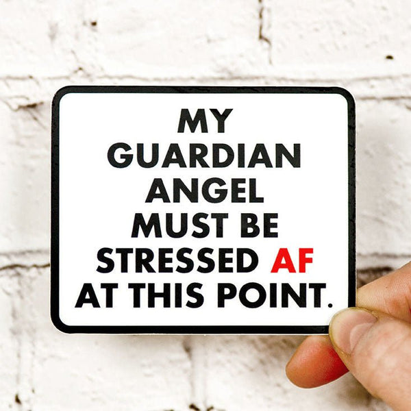 My Guardian Angel... Vinyl Sticker - M E R I W E T H E R