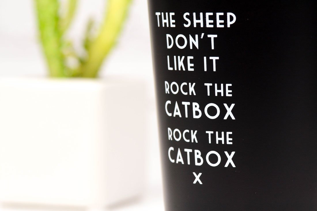 Rock the Catbox - Mistaken Lyrics Pint Glass - M E R I W E T H E R