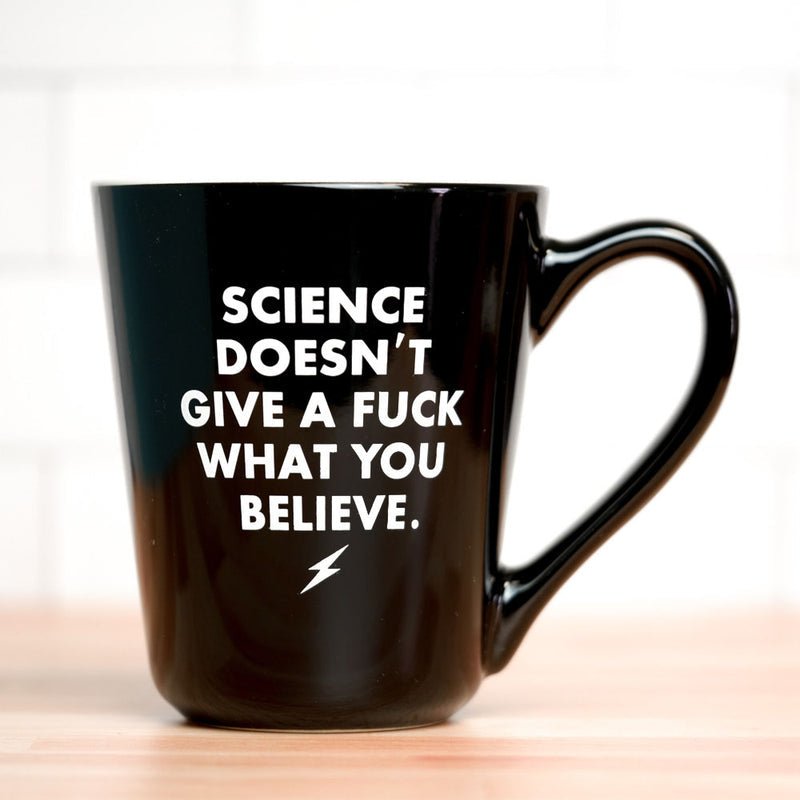 Science doesn't give a fuck... Ceramic Coffee Mug - M E R I W E T H E R