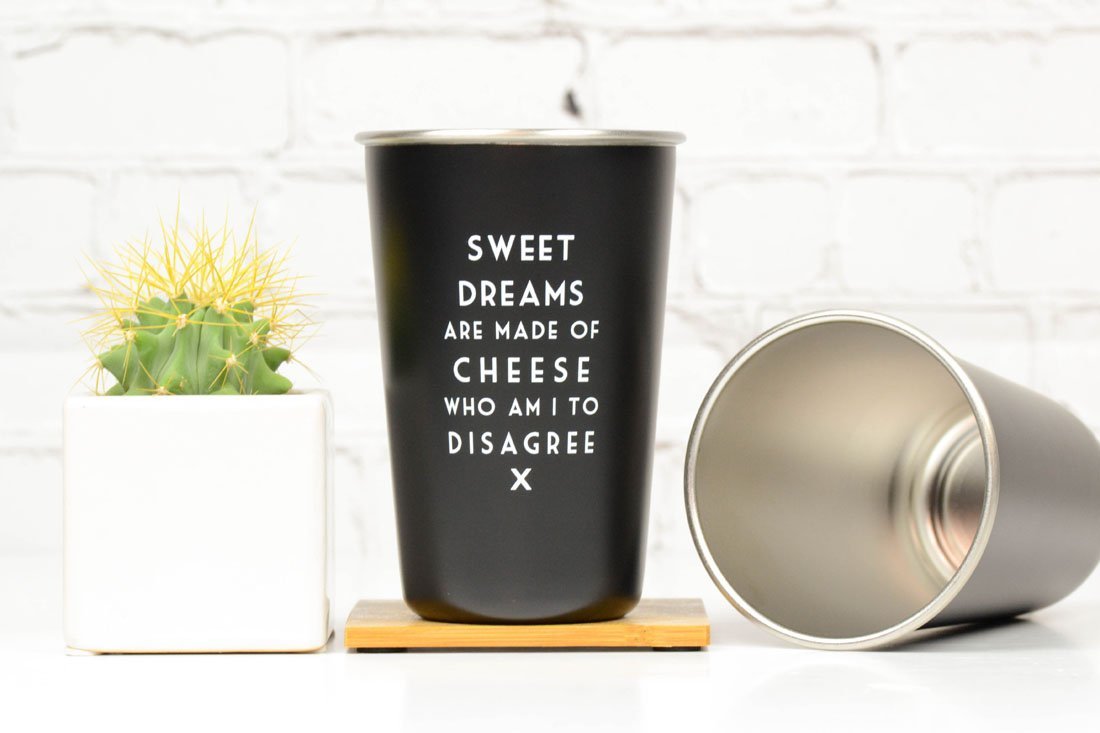 Sweet Dreams are Made of Cheese - Mistaken Lyrics Pint Glass - M E R I W E T H E R