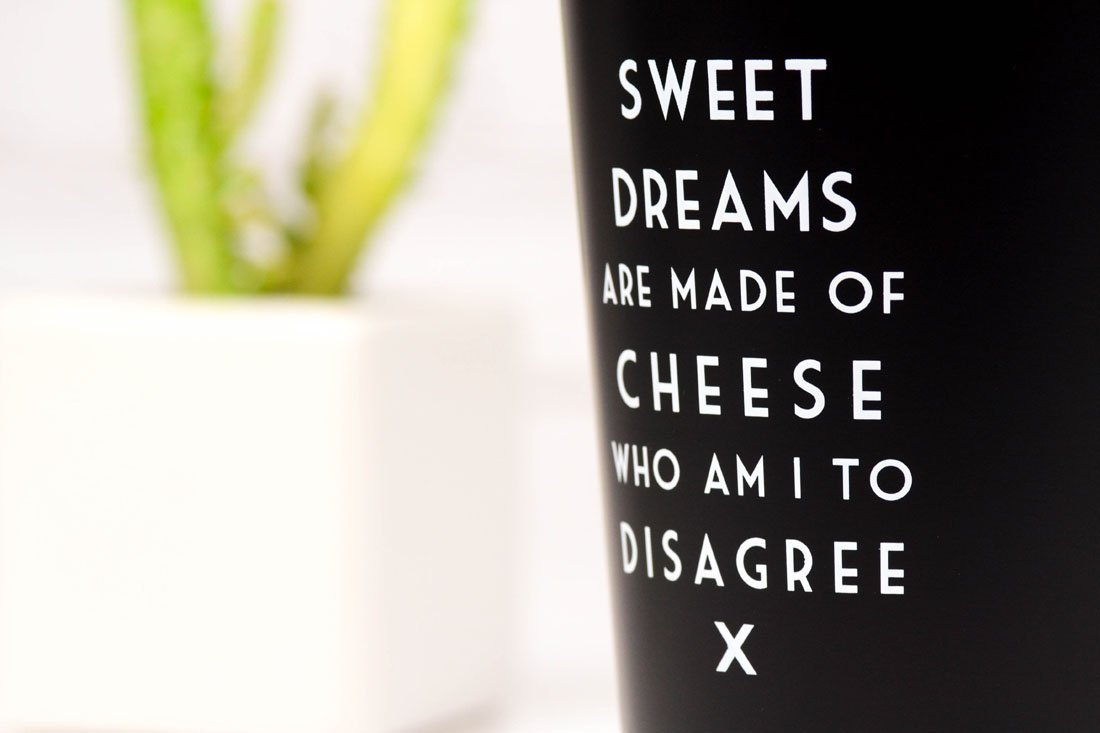 Sweet Dreams are Made of Cheese - Mistaken Lyrics Pint Glass - M E R I W E T H E R