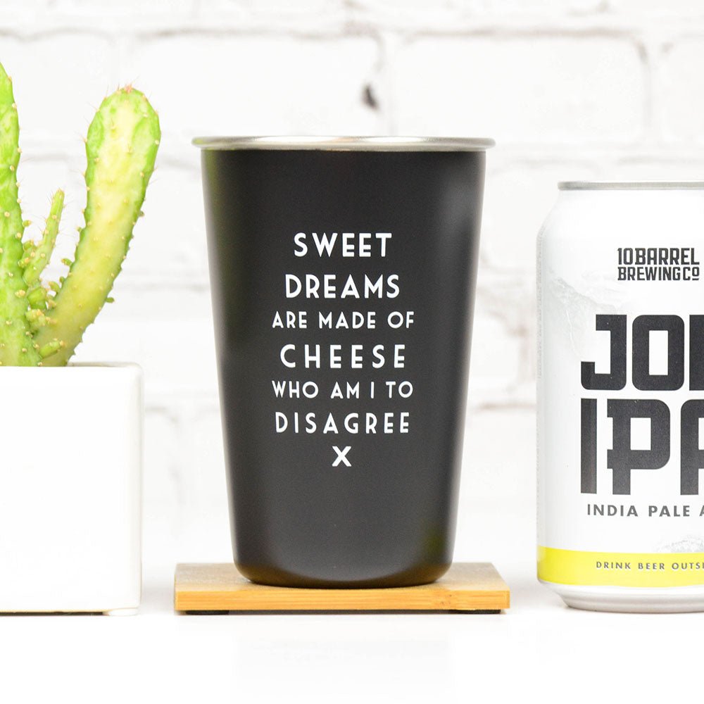 Sweet Dreams are Made of Cheese - Mistaken Lyrics Pint Glass - M E R I W E T H E R