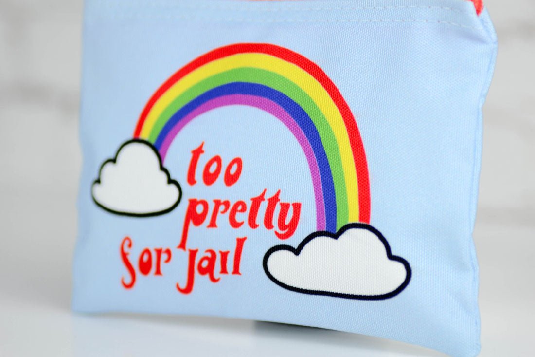 Too pretty for jail...Makeup Bag. - M E R I W E T H E R