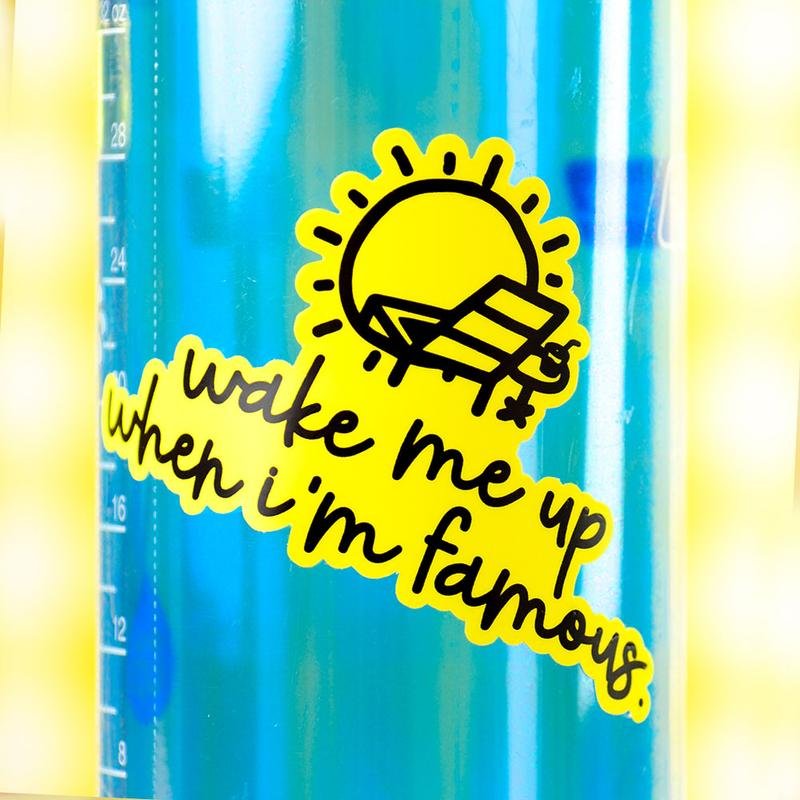 Wake me up when I'm famous... Vinyl Sticker - M E R I W E T H E R